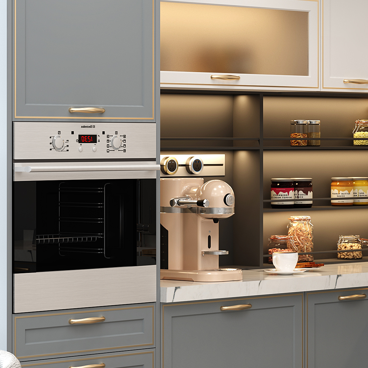 Modular Cupboard Stainless Steel Cabinet High End Smart Modern Design Cupboard Kitchen Cabinets for Home and Kitchen · image 2