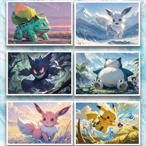 Set di Carte <span class=keywords><strong>da</strong></span> Collezione Pokémon, Scatola Misteriosa con Personaggi Anime, <span class=keywords><strong>Gioco</strong></span> <span class=keywords><strong>da</strong></span> <span class=keywords><strong>Tavolo</strong></span> per Decorazione Scrivania e Regalo - Product Image 1