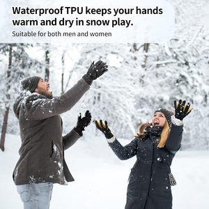 Ozero -30F Gants de ski imperméables pour l'hiver, travail en extérieur, avec sangle de poignet et manchette longue, Guantes De Nieve Invierno - Product Image 5