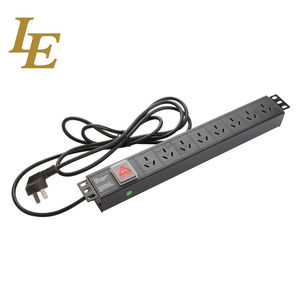 PDU de Alta Calidad de 16A y 8 Vías con Medidor para Rack de Servidores de Centro de Datos, Alta Potencia, 8 Vías, Tipo Australiano, Fabricado en Aleación de Aluminio - Product Image 2