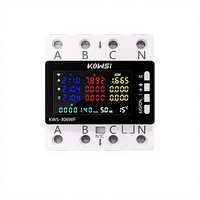 Compteur d'énergie numérique KWS-306 Smart Life triphasé quatre fils pour rail DIN AC