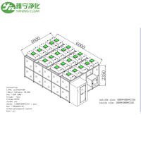 Yaning CE Solución Total de Sala Limpia Modular Avanzada con Filtro HEPA