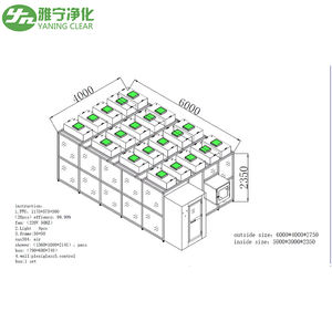 Yaning Ce Advanced HEPA Air Clean Room Clean Room Modular Cleanroom Total Solution Clean Room - Product Image 2