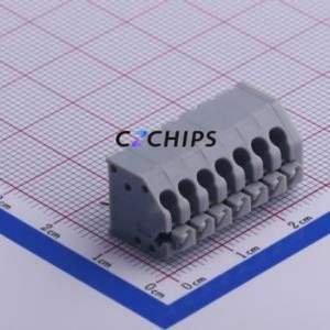 KF250-3.5-7P-1 Spring Terminal Block Through hole Component (THT),P=3.5mm Connector 3.5mm 7P 7 5A - Product Image 1