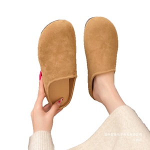 รองเท้าหุ้มส้นแบบเปิดหลังสไตล์ใหม่รองเท้าชั้นเดียวรองเท้าวินเทจหัวรองเท้าหนังนิ่มแบบเปิดครึ่งนิ้วสำหรับผู้หญิงรองเท้าลำลองน่ารัก Birkenn - Product Image 5