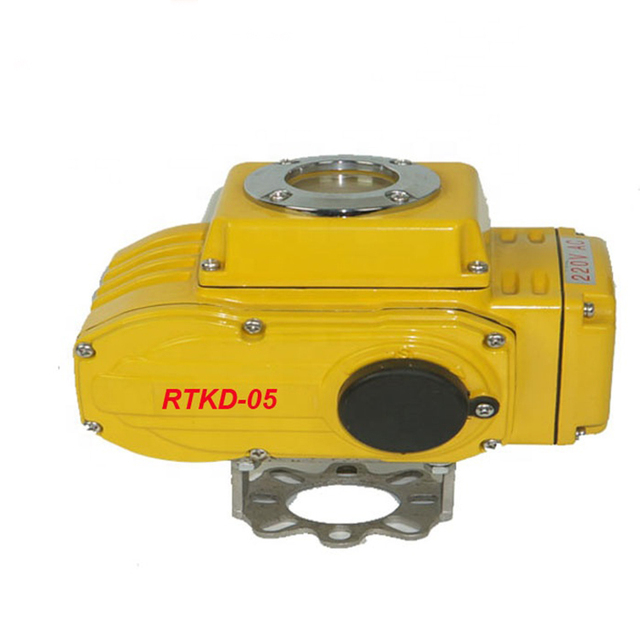 China Factory Sale 12v 24v Electric 50mm 0-90 Degree Motorized High Pressure Valve Actuator Ac 220v