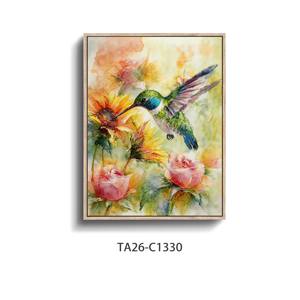Impresión artística decorativa de loros coloridos, arte de pared en lienzo <span class=keywords><strong>vintage</strong></span>, decoración de pared, póster decorativo estético moderno para sala de estar y <span class=keywords><strong>baño</strong></span> - Product Image 2