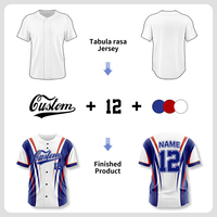 Maillot de baseball personnalisé de haute qualité, séchage rapide, respirant, tissu en maille 100% polyester, uniforme d'équipe de baseball, chemise Zp25015