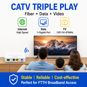 OFS-X7113 1*GE+CATV Mini XPON ONU Modem Réseau Fibre Optique ONT Compatible avec les Grandes Marques d'<span class=keywords><strong>OLT</strong></span> - Product Image 4