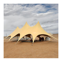 Tente extensible robuste imperméable et ignifuge pour événements extérieurs de grande envergure, idéale pour mariages, fêtes, salons professionnels et expositions (vente en gros)