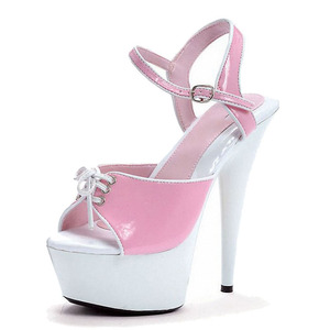 Fans 15 cm Tacón fino Pole Dance Modelo Walk Show Tacones altos Club Elegante Missing Toe <span class=keywords><strong>Hebilla</strong></span> Sandalias grandes para mujer - Product Image 1
