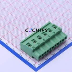 DB2EKB-7.62-6P-GN-S Plug-in Terminal Block P=7.62mm Connector Male Plug 1x6P 7.62mm Green - Product Image 1