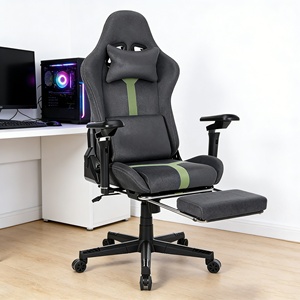 Sillas <span class=keywords><strong>Gamer</strong></span> Pro 6D con Reposabrazos Ajustables, Altura Ajustable, Silla de Juego con Masaje para Gamers Profesionales con Reposapiés Telescópico - Product Image 1