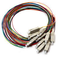 Prix usine OEM ODM G652D G657A1 G657A2 Pigtail de fibre optique 12 cœurs en faisceau SC LC FC ST APC/UPC Simplex 9/125 1,5M