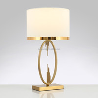 Lampe de Chevet LED Tactile Moderne en Fer et Tissu, Style Luxe Léger Américain, pour Salon, Chambre, Bureau, Hôtel, avec Contrôle Tactile et Lumière Douce AC