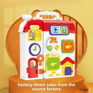 Jouet en plastique pour bébé, maison de canard, tableau magnétique, interphone de <span class=keywords><strong>dessin</strong></span> animé pour 3-6 ans - Product Image 2