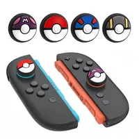4 pièces mignon Silicone souple poignées de pouce Joystick capuchon analogique bâton couverture pour Nintendo Switch 2 Joycon contrôleur jeu NS2 accessoires