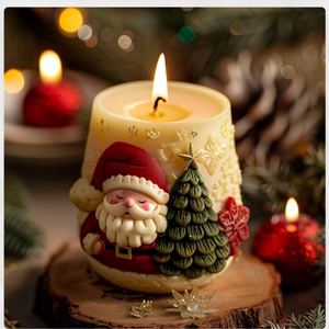 Moldes de Silicona Ecológicos para Velas, Decoraciones Navideñas Personalizadas, Hechas a Mano - Product Image 4