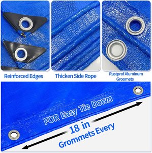 YRH usine pas cher prix étanche étang à poissons bâche réservoir bâches pour jeux gonflables PE PVC bâche rouleau feuille - Product Image 2