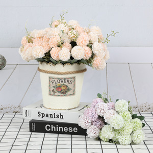Bouquet di Fiori Artificiali Realistici, <span class=keywords><strong>Margherite</strong></span> a Globo per Decorazioni, Decorazioni Artificiali per Matrimoni e Casa, Arredo Floreale - Product Image 3