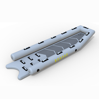 Plate-forme gonflable personnalisée de sauvetage et de sports nautiques bouée flottante de sauvetage pour premiers soins traîneau de sauvetage en PVC Jet Ski