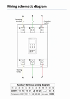 Module de protection de circuit de distribution d'énergie avec port d'extension de signal pour panneau de surveillance numérique d'équipement de coupure de risque d'arc 3P