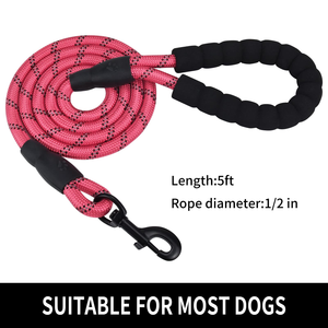 2025 Hot Sale Adjustable Nylon Dog slip Leash Durable Reflective Dog Leash for Pets <b>Walking</b> - Product Image 4