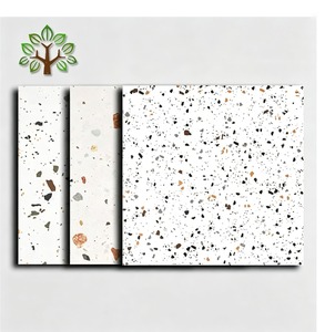 Baldosas de Cerámica Mate Antideslizantes con Diseño Terrazzo, 600x600mm, Estilo Clásico Europeo para Tiendas de Té con Leche, Casas de Huéspedes y Tiendas de Ropa - Product Image 1