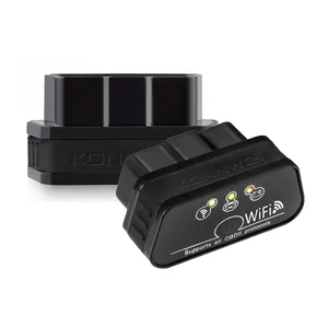 Konnwei mini scanner automotivo, ferramenta de diagnóstico automotivo com leitor de código na europa kw901 obd2 4.0 obdii 25k80