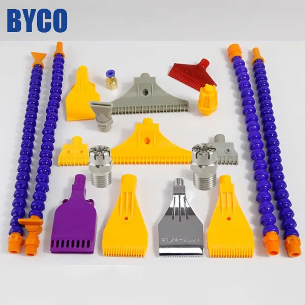 BYCO gri plastik desen 1/2 dişli ördek gagası püskürtme memesi