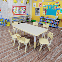 Ensemble table et chaise pour tout-petits VSUCH, multifonctionnel, réglable en hauteur, design moderne en plastique, facile à nettoyer, table d'étude anti-graffiti