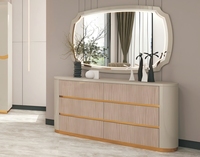 Nouvelle arrivée Ensemble de meubles de chambre à coucher Lit king-size de luxe Armoire Ensembles de chambre à coucher en MDF Meubles de maison Ensemble de chambre à coucher