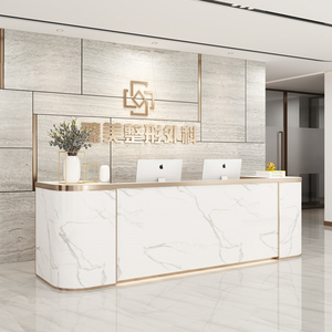 ホテル病院のためのカスタマイズ可能なモダンなシンプルなウッドバーテーブル折りたたみ式美容室受付/レジ係相談カウンター - Product Image 4