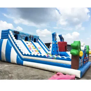 Hot Selling 0.5Mm Pvc Opblaasbare Springkasteel Volwassen Bounce Huis Trampoline Hindernisbaan Te Koop