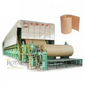 30t/d cylinder mould type Paper making machine for Kraft Paper Manufacturing Plant Project by waste paper recycling machine