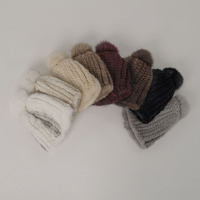 NAFA Großhandel Winter Handmade Nerz Strick pelz Winter Warme Mütze Mit Auf Lager
