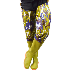 Salopette imperméables pour hommes, pantalon <span class=keywords><strong>de</strong></span> pêche sous-marine, à hauteur <span class=keywords><strong>de</strong></span> la hanche, imperméable, en PVC, antidérapant, chaussures agricoles longues, - Product Image 6