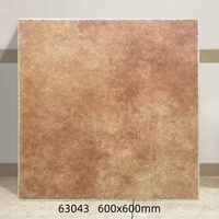 Carrelage de sol en céramique moderne décoratif d'intérieur 600x600mm antidérapant antibactérien pour salle de bain, villa, hall