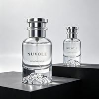 Flacon de parfum écologique 30 ml, flacon de parfum en verre 50 ml, flacons de parfum vides avec fond volcanique doré et emballage 100 ml