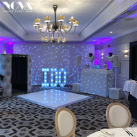 Nouvelle piste de danse vidéo LED RVB scintillante blanche pour mariage 2021