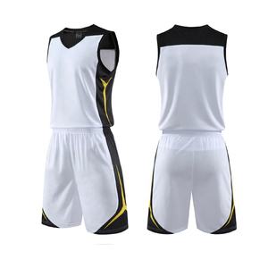 Jersey Basket Desain Kustom Berkualitas Tinggi Hitam dan Merah untuk Pria dan Anak-anak, Seragam Basket Polos, Jersey Basket Bolak-balik - Product Image 3