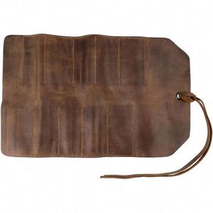 Muestra Gratis: Bolsa Enrollable Rústica para Herramientas Pequeñas (10 Ranuras), Bolsa de Transporte Portátil, Almacenamiento para Taller, Organizador de Herramientas para Carpintería - Product Image 1