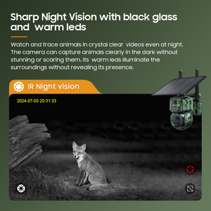 Sectec Mini Kích Thước Ngoài Trời <span class=keywords><strong>3MP</strong></span> 4G GPS Ngụy Trang Pin Năng Lượng Mặt Trời Hồng Ngoại Máy Ảnh Tự Động Bắn Săn Bắn Đường Mòn An Ninh Năng Lượng Mặt Trời Máy Ảnh - Product Image 5