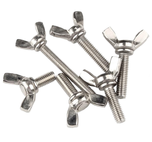 Vis à oreilles en acier inoxydable DIN standard YPH, finition naturelle, vis papillon, vis <span class=keywords><strong>Molly</strong></span>, tailles <span class=keywords><strong>M3</strong></span> à M8, vente directe usine - Product Image 1
