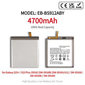 Batterie de remplacement haute densité 4700mAh 3.86V EB-BS912ABY pour S23+ |   Marque privée OEM certifiée ROHS <span class=keywords><strong>en</strong></span> stock - Product Image 1