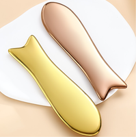 Planche Gua Sha professionnelle en acier inoxydable, outil anti-âge pour le visage, détoxifiant, pour une peau éclatante, masseur facial antimicrobien