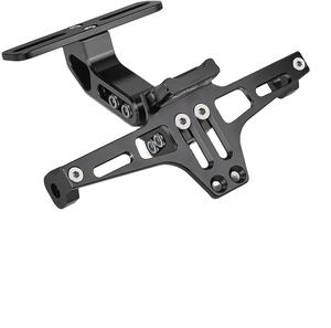 Motorfiets Deel Hoge Kwaliteit Universele Cnc Custom Made Onderdelen Aluminium Groothandel Motorfiets Refit Nummerplaat Frame Met Licht - Product Image 1