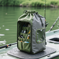 Sac de rangement de matériel de pêche en nylon multifonctionnel de grande capacité personnalisé sacs à fermeture éclair étanche à usage spécial