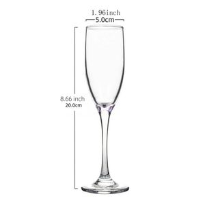 Flûtes à champagne jetables en plastique transparent avec logo personnalisé, verres à vin, gobelets pour les célébrations de mariage, les fêtes de remise de diplômes - Product Image 2