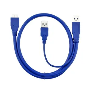 Dual USB 3.0 Type A to Micro-B USB Y Shape Power Cable for External Hard Drives